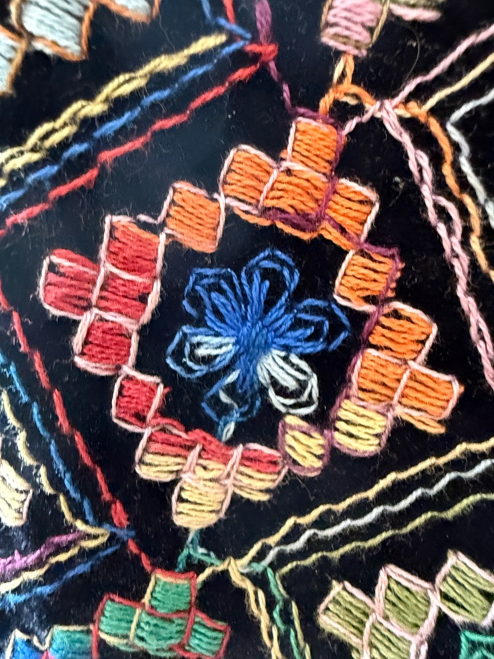 Granite Multicolor Embroidered Cropped Jacket - Women - Picture 4 of 6